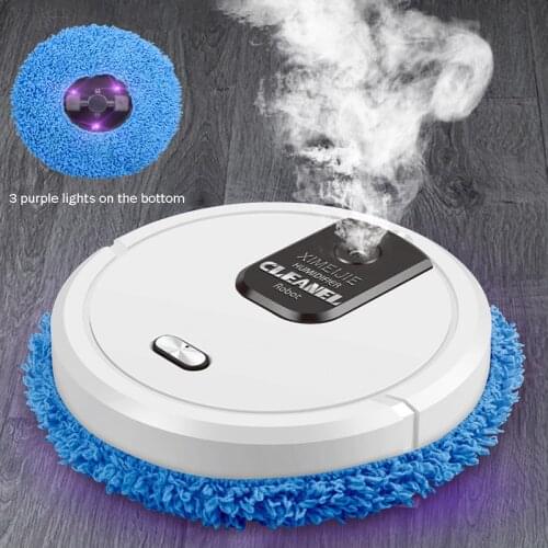 Intelligent Automatic Vacuum Cleaner Humidify Spray Household Mopping Floor Sweeper Mop Dust Mopping Sweeping Cleaner Machine