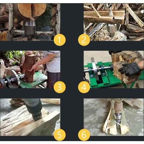 High Speed Twist Drill Bit Wood Splitter Screw Cones Splitting Bit Wood Drill MAZI888
