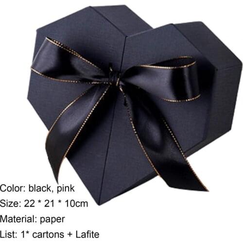 Explosion Box Creative DIY Heart-Shape Gift Surprising Scrapbook Box for Present