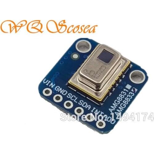 WQScosea Q8S-308 I2C AMG8833 8x8 Thermal Camera IR Infrared Temperature Array Thermal Imaging Sensor For Arduino Raspberry Pi