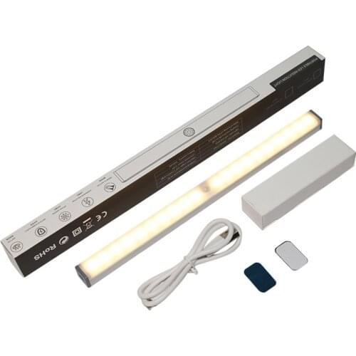 1Pcs LED Motion Sensor Under Cabinet Closet Light USB Portable Rechargeable Automatic Sensitive Wall Night Bedroom Kitchen Lamp