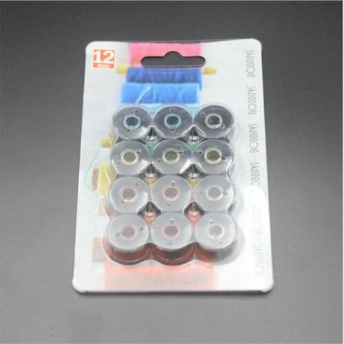 12 pcs household multifunctional sewing machine winding core paperboard loading thread shuttle core belt thread bobbin core