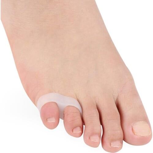 2Pcs Silicone Toes Separator Bunion Bone Ectropion Adjuster Foot Care Tools 100% Brand new and high quality