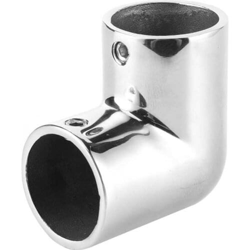 22mm/25mm Boat Pipe Connector Marine Yatch 90 Degree Elbow Tube Joint Stainless Steel Hand Rail Fitting Pipe Tube Connector