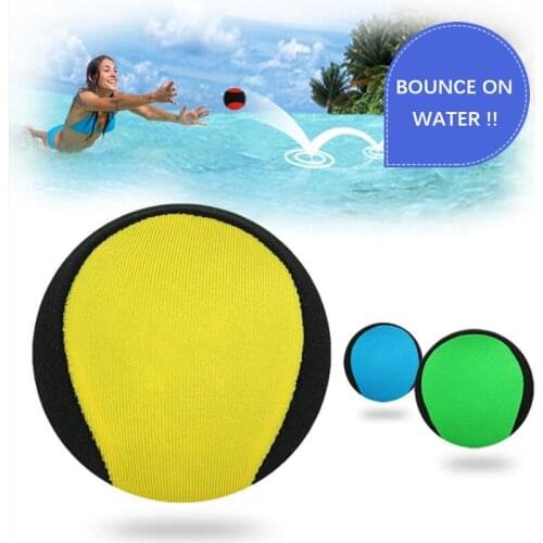 3pcs Pack Bounce On Water Pool Ball Water Game Sports Elastic Balls Oecan Lake Swimming Beach Ball Toys for Adults Kids