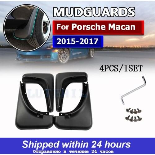 4 Pcs Car Mud Flaps Splash Guards Mudguard Mudflaps Fenders For Porsche Macan 2015 2016 2017