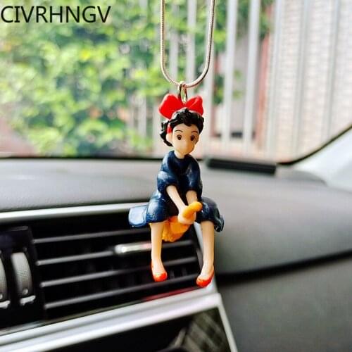 Car Pendant Cute Anime Magical Girl Ride Car Decoration Accessories Interior Rearview Mirror Pendant Cute Gift Car Interior
