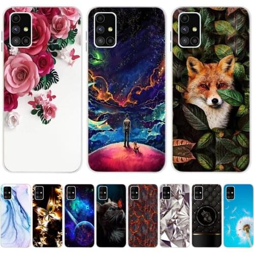For Samsung Galaxy M51 4G Case Fashion Bumper Silicone Cover For Samsugn M51 SM-M515F International Phone Case Soft Cases M 51