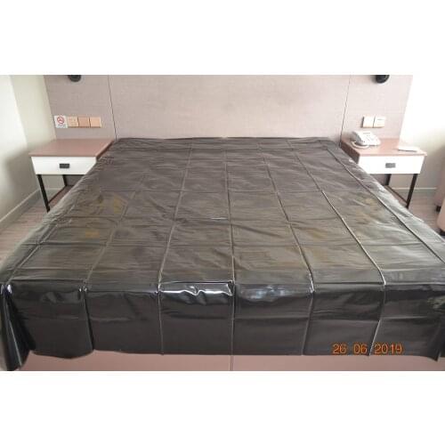 Black PVC flat bed sheet sex bed sheet (no pillowcase) 1.3mx2.3m thin sex toys for couples sex furniture sextoy shop sex pillow