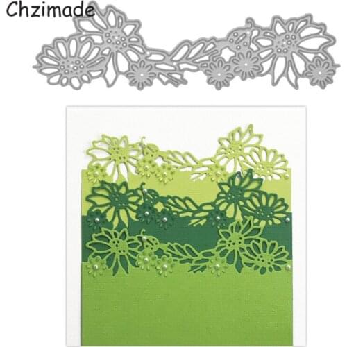 Chzimade Flower Leaf Design Metal Cutting Dies For Diy Scrapbooking Diy Album Paper Cards Embossing Dies Stencils Crafts