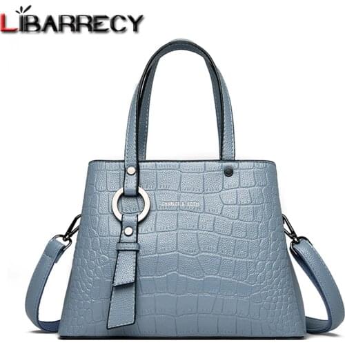 Alligator Pattern Design Ladies Shoulder Bags High Quality Leather Messenger Bag Luxury Tassel Multifunctional Women Handbags