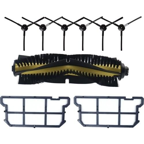 For ilife v7s v7 v7s pro robot Vacuum Cleaner Parts kit Main Brush+Side Brush+Hepa filter Chuwi ILIFE v7s pro accessories