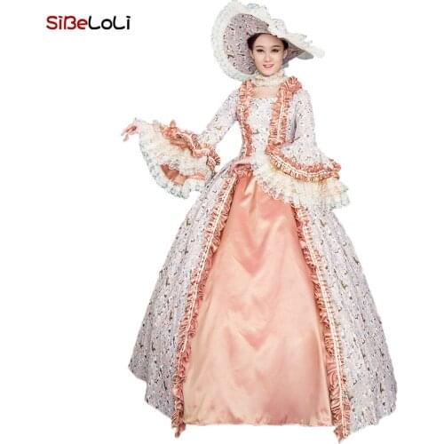 Upscale Victorian Masquerade Princess Dress Reenactment Theater Medieval Ball Gown Costume Christmas Carnivale Gown