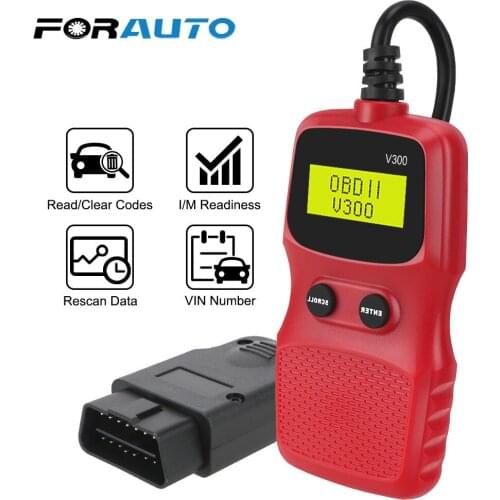 ELM 327 V300 Hand-held Digital Display OBD2 Code Reader OBD 2 Scanner OBDII Auto Accessories Car Diagnostic Tool Plug and Play