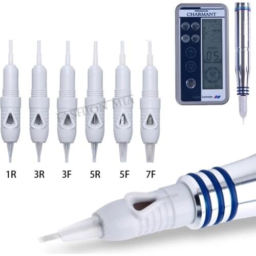 100pcs/lot Disposable Screw Tattoo Needles Cartridges For Semi Permanent Microneedling Microblading Eyebrow Lips Makeup Needles