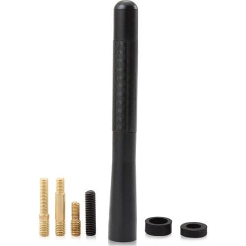 Carbon Fiber Short Antenna Radio Antenna For Citroen C2 C3 C4 C1 C5 For Peugeot 206 207 307 308 408 508 2008 3008 accessories