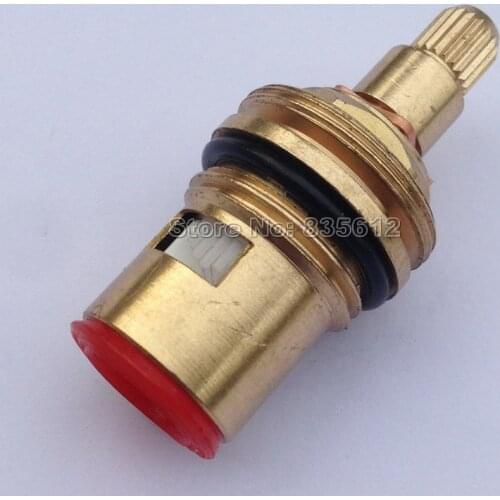 18mm Brass Replacement Ceramic Disc Tap Valves Cartridges innards Kitchen Bathroom Faucet Accessory (Hot Clockwise) Wba501-2