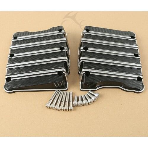 Motorcycle Black Rocker Box Top Cover For Harley Twim Cam 1999-2017 Dyna Fat Bob Softail