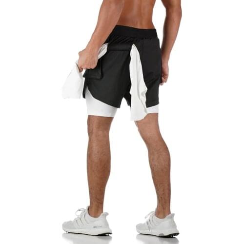 No.13,Summer Quick Drying Jogging Shorts Men Running Sport Shorts Swimsuit Swimwear Gym 2 In 1 Shorts Sweatpants Men Beach Short