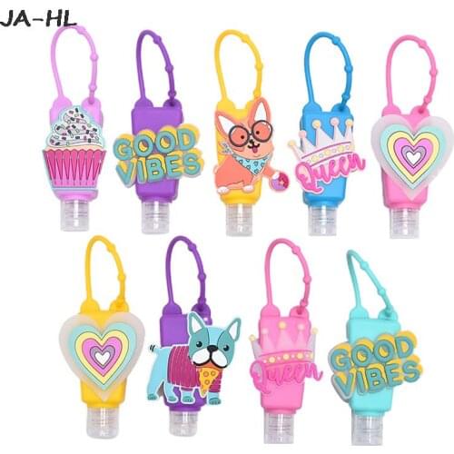 New Dog Crown Love Silicone Case Bath Shower Hand Sanitizer Bottle Holder Portable Hot Sale
