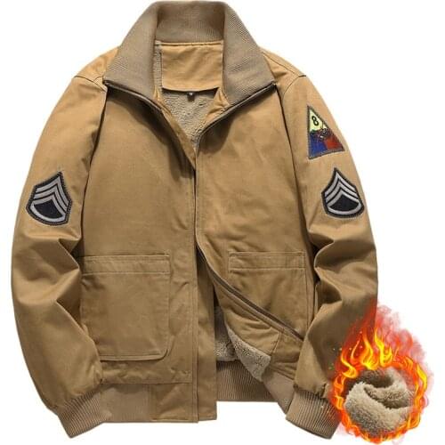 New Military Winter Bomber Jacket Men Windbreaker Thick Armband Mens Jackets Outdoor Coats Male Chaqueta Hombre Plus Size M-6XL