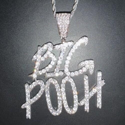 New Large Alphanumeric Pendant Necklace with Simple Hip Hop Pendant