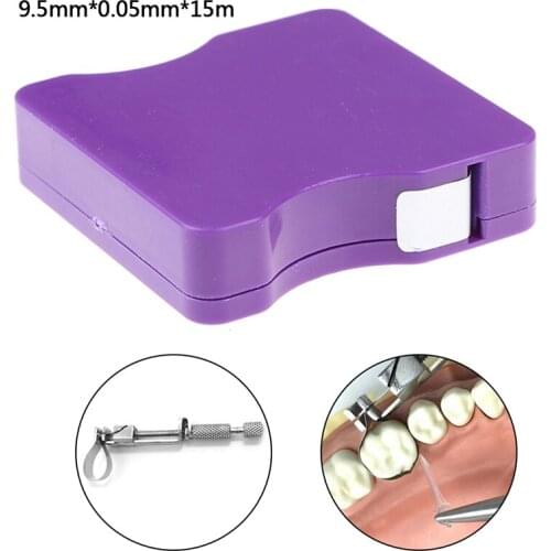 New Arriva 15M Matrice Bands 9.5mm Width 0.05mm Thichness Good Elastic Strips Roll Dental Matrice Bands Polyester film Bands