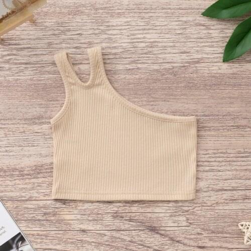 Girls' Solid Color Cotton Camisole Top for Kids Toddler Girl Fall Clothes 2021 Sweater Vest Toddler Vest Baby Girl Clothes