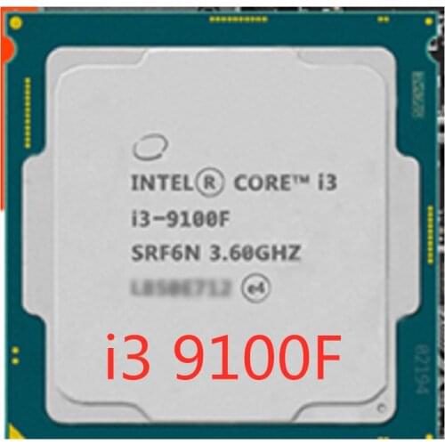 Intel Intel Core i3-9100F SRF6N UO PC Computer Desktop Processor LGA1151 I3 9100F CPU