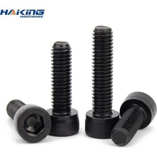 Hexagon Hex Socket Cap Head Screw Bolts M2 M2.5 M3 M4 M5 M6 M8 M10 12.9 Grade Carbon Steel Allen Screw Din912