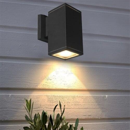 Thrisdar 6W 9W 16W Waterproof LED Wall Lamp Outdoor Garden Hallway Porch Balcony Wall Light Courtyard Exterior Door Wall Lamp
