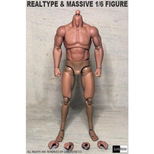 1/6 Scale Muscular Body 1.0 Version for Hot Toys Bane Arnold Action Figure Accessories Head Sculpts GangHood New Body