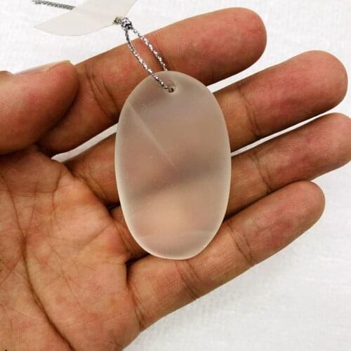 Wholesale mixed 5pcs/lot Natural Matte Rock Crystal Quartz Bead Pendant Irregular shape Natural Gem Stone pendant,35mm+ length
