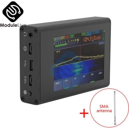 50KHz-200MHz SDR Radio Malachite HAM SDR Receiver Malahit Shortwave Radio 3.5" TFT Screen Electrical Network Analyzers+Antenna