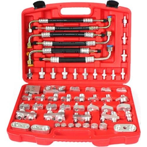 56pcs car leak detection vehicle excavator auto repair tool air conditioner leak detector air conditioner compressor condenser