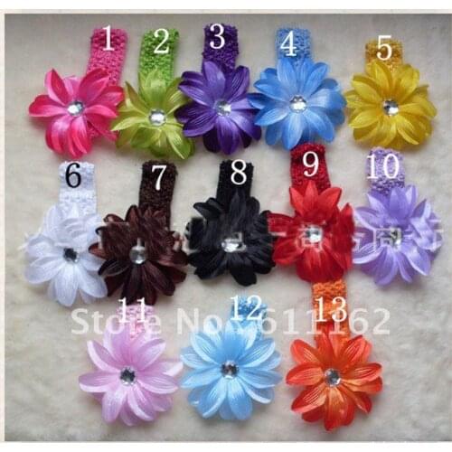 600pcs lily flower hair Childrens hair adorn flower baby hair girls hair bands headbands