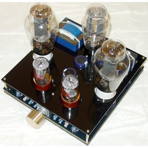 6N8 (6SN7) pushes 300B or 2A3 tube bile single-ended type A tube amplifier, input power: 9W + 9W / 8Ω, 30-40Khz (+ -1db)