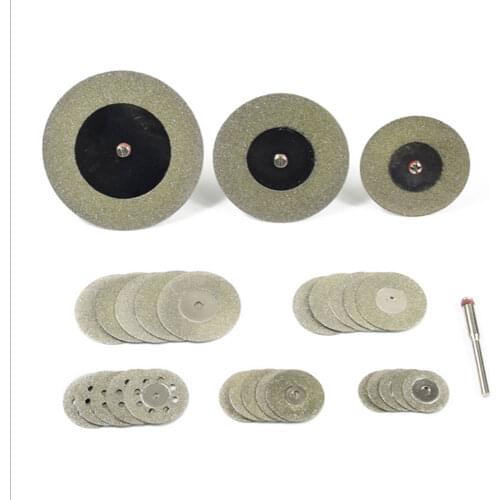 32Pcs 18-60mm Diamond Cutting Discs Diamond Saw Blade Drill Bit