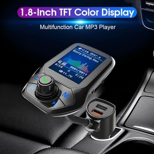 2020 Car MP3 Music Player Bluetooth 5.0 Receiver FM Transmitter Dual USB QC3.0 Charger U Disk / TF Card Lossless Music