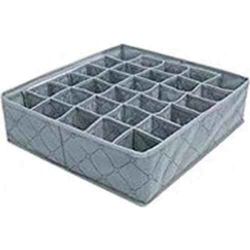 Bamboo Charcoal 30 Grid Can Be Separated Freely Necktie, Bra, Underwear, Shorts, Socks Storage and Finishing Box