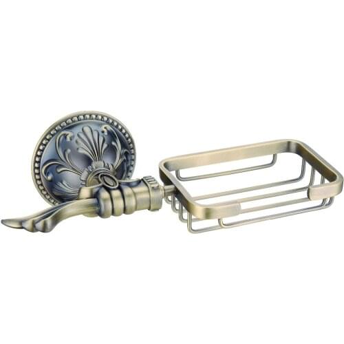Free shipping Antique brass Finish BATHROOM ACCESSORIES SOAP BASKET soap holder