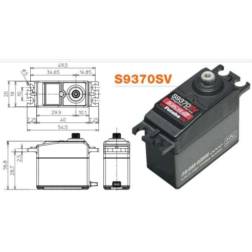FUTABA S9370SV HV high voltage digital steering gear with large torque