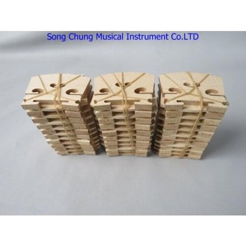 Violin part,60pcs High Grade 1/8 violin bridges fine maple laser precise