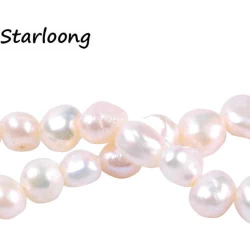 1pack/lot 5-6mm A quality white round irregular Natural freshwater Pearl Loose Beads DIY for Jewelry bracelet necklace