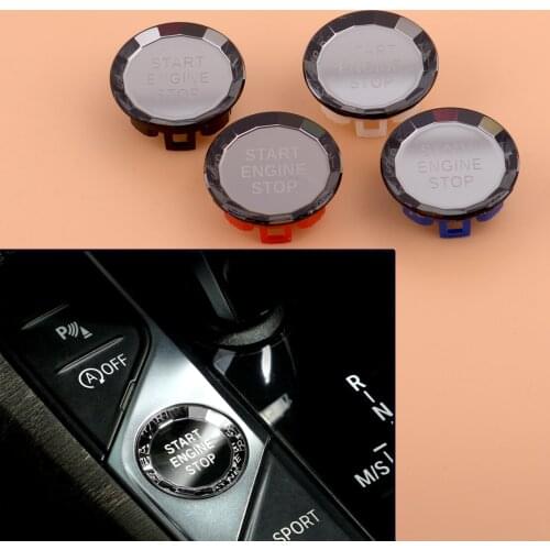 Crystal Style Engine Start Stop Button Decor Cover Trim Fit For BMW 3Ser 8Ser G20 G28 Z4 X5 X7