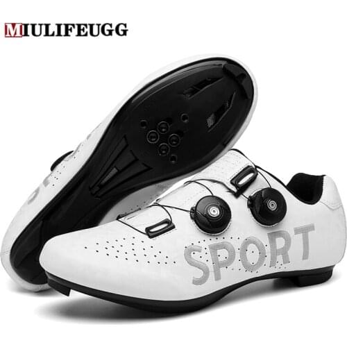 2021 Speed Flat Cycling Sneakers MTB Men Mountain Dirt Bicycle Cleat spd Shoes Road Bike Racing Women Footwear Route Sports
