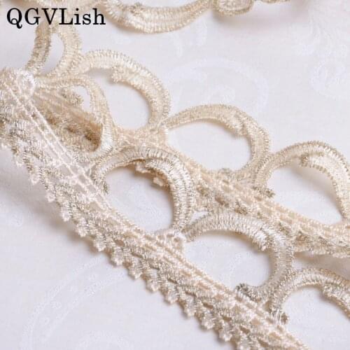 13M/lot 4.5cm Wide Lace Fabric Curtain Lace Trims Ribbons DIY Sewing Sofa Tablecloth Clothing Skirt Edge Decor