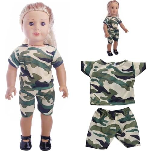 Doll Clothes Doll Camouflage Battle Fatigues Fit 18 Inch Dolls 43cm - Doll Clothes b950