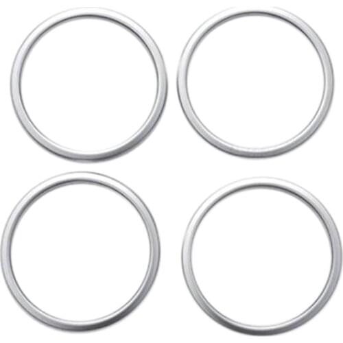 4PCS ABS Matte Interior Car Door Speaker Audio Ring Cover Trim For BMW 2 Series F45 F46 Gran Active Tourer 2015-2018