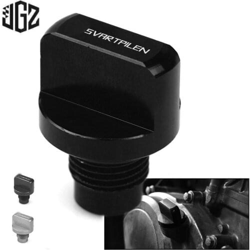 Motorcycle CNC Aluminum Engine Magnetic Oil Drain Plug Cap Cover for Husqvarna Svartpilen 401 250 2018 2019 2020 2021 Accessory